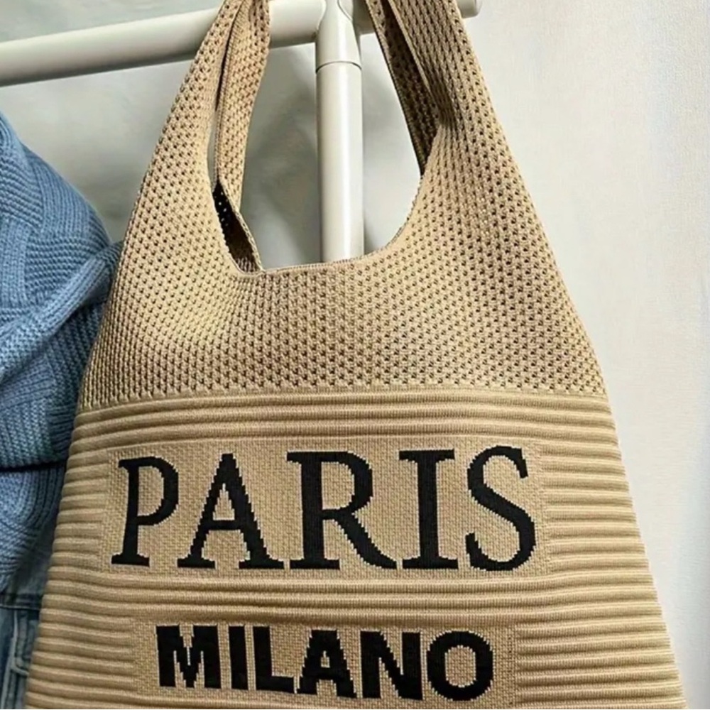 Paris Milano Tan Tote Bag - Picture 4 of 4
